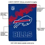 buffalo bills shield badge blue quilt blanket best selling