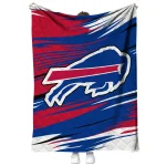 buffalo bills wild lines blue white quilt blanket best selling