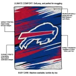 buffalo bills wild lines blue white quilt blanket best selling