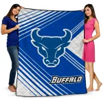 buffalo bulls arrow layers royal blue quilt blanket best selling