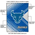 buffalo bulls arrow layers royal blue quilt blanket best selling