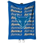 buffalo bulls bold red royal blue quilt blanket best selling