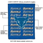 buffalo bulls bold red royal blue quilt blanket best selling