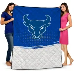 buffalo bulls dot illusion royal blue quilt blanket best selling
