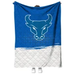 buffalo bulls dot illusion royal blue quilt blanket best selling