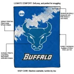 buffalo bulls paint trail royal blue quilt blanket best selling