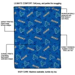 buffalo bulls solid classic royal blue quilt blanket best selling