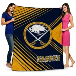 buffalo sabres arrow layers navy blue quilt blanket best selling