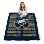 buffalo sabres bold red navy blue quilt blanket best selling