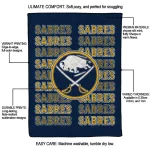 buffalo sabres bold red navy blue quilt blanket best selling