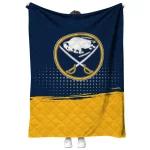 buffalo sabres dot illusion navy blue quilt blanket best selling