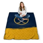 buffalo sabres dot illusion navy blue quilt blanket best selling