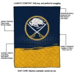 buffalo sabres dot illusion navy blue quilt blanket best selling