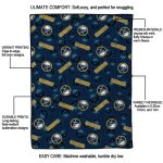 buffalo sabres solid classic navy blue quilt blanket best selling
