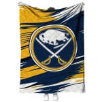 buffalo sabres wild lines navy blue white quilt blanket best selling