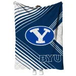 byu cougars arrow layers blue quilt blanket best selling