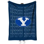byu cougars bold red blue quilt blanket best selling