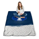 byu cougars dot illusion blue quilt blanket best selling