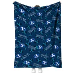 byu cougars solid classic blue quilt blanket best selling