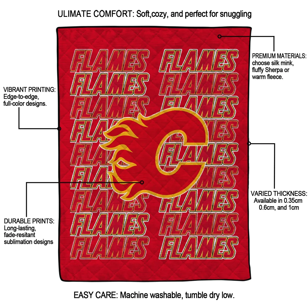calgary flames bold red quilt blanket latest model calgary flames bold red quilt blanket latest model