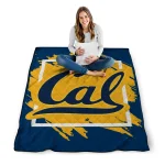 california golden bears block border blue quilt blanket best selling