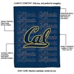 california golden bears bold red blue quilt blanket best selling
