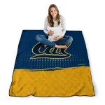 california golden bears dot illusion blue quilt blanket best selling