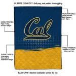 california golden bears dot illusion blue quilt blanket best selling