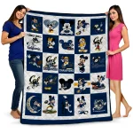 california golden bears mickey mouse motif blue white quilt blanket best selling