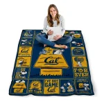 california golden bears snoopy love blue quilt blanket best selling