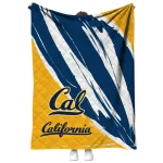 california golden bears stroke art blue white quilt blanket best selling