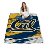 california golden bears wild lines blue white quilt blanket best selling