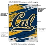 california golden bears wild lines blue white quilt blanket best selling