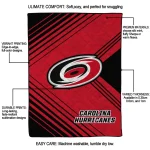 carolina hurricanes arrow layers red quilt blanket best selling