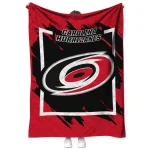 carolina hurricanes block border red quilt blanket best selling