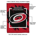 carolina hurricanes block border red quilt blanket best selling