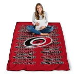 carolina hurricanes bold red quilt blanket best selling