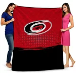 carolina hurricanes dot illusion red quilt blanket best selling