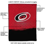 carolina hurricanes dot illusion red quilt blanket best selling