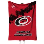 carolina hurricanes nhl shield red quilt blanket best selling