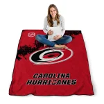 carolina hurricanes nhl shield red quilt blanket best selling