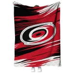 carolina hurricanes wild lines red white quilt blanket best selling