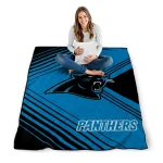 carolina panthers arrow layers blue quilt blanket best selling