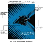 carolina panthers arrow layers blue quilt blanket best selling