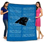 carolina panthers bold red blue quilt blanket best selling