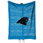 carolina panthers bold red blue quilt blanket best selling
