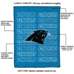 carolina panthers bold red blue quilt blanket best selling