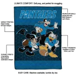 carolina panthers disney football blue quilt blanket best selling