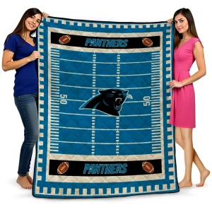 carolina panthers mickey player blue quilt blanket best selling