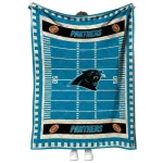 carolina panthers mickey player blue quilt blanket best selling
